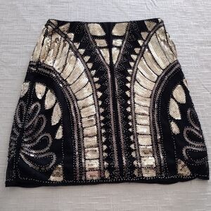 NWT Thread Essential All Over Sequin Mini Skirt Size medium
